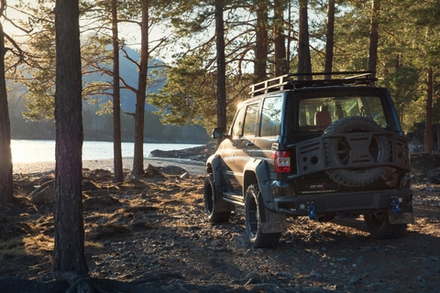 Калитка под запаску BMS ALFA для УАЗ Патриот 2008-2024