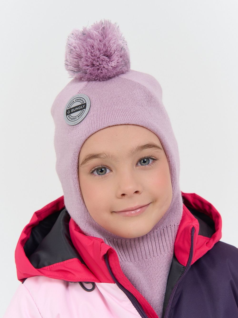 Шлем демисезонный из смесовой шерсти "Вереск"