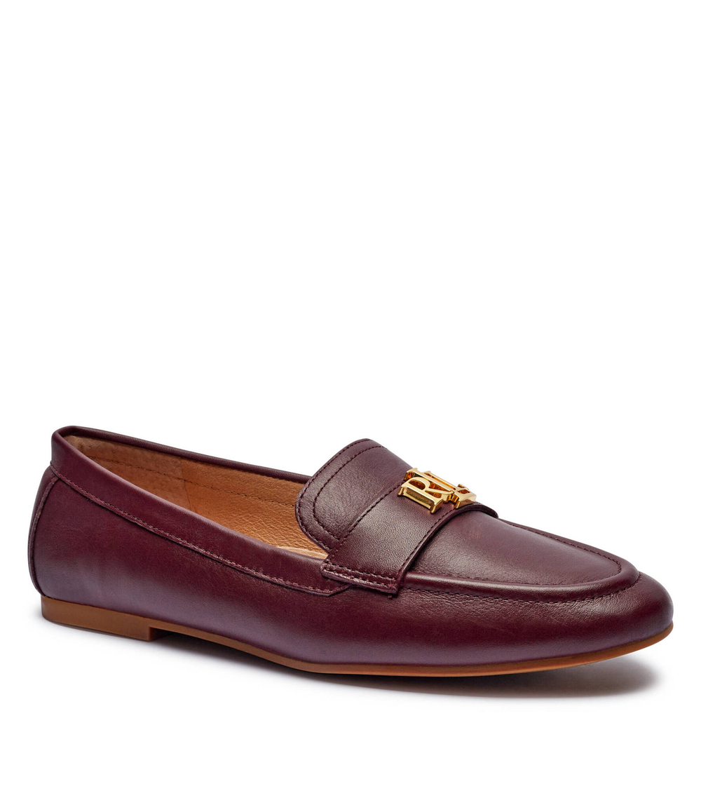 Кожаные лоферы AVERI III LAUREN RALPH LAUREN - бордовый(802951363)