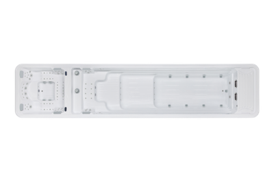 Длинный плавательный гидромассажный спа-бассейн Victoria Star M-1001 с двумя чашами и подогревом