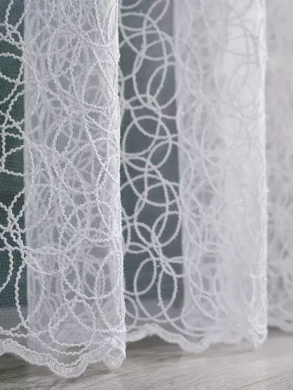 Тюль в спальню гостиную белый 400х240