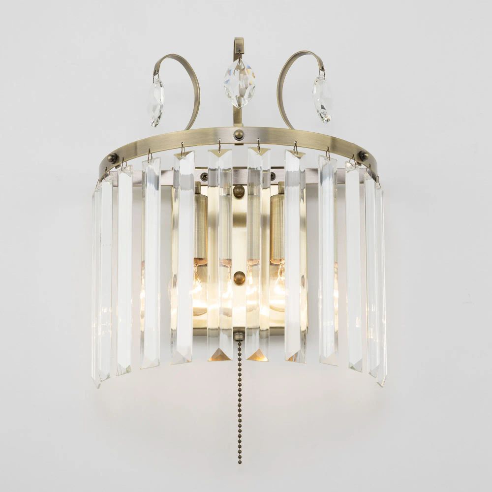 Citilux Инга CL335323 Бра хрустальное с выключателем Бронза