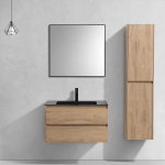 Тумба под раковину Vincea Luka 800 подвесная, 2 выкатных ящика soft-close, N.Oak