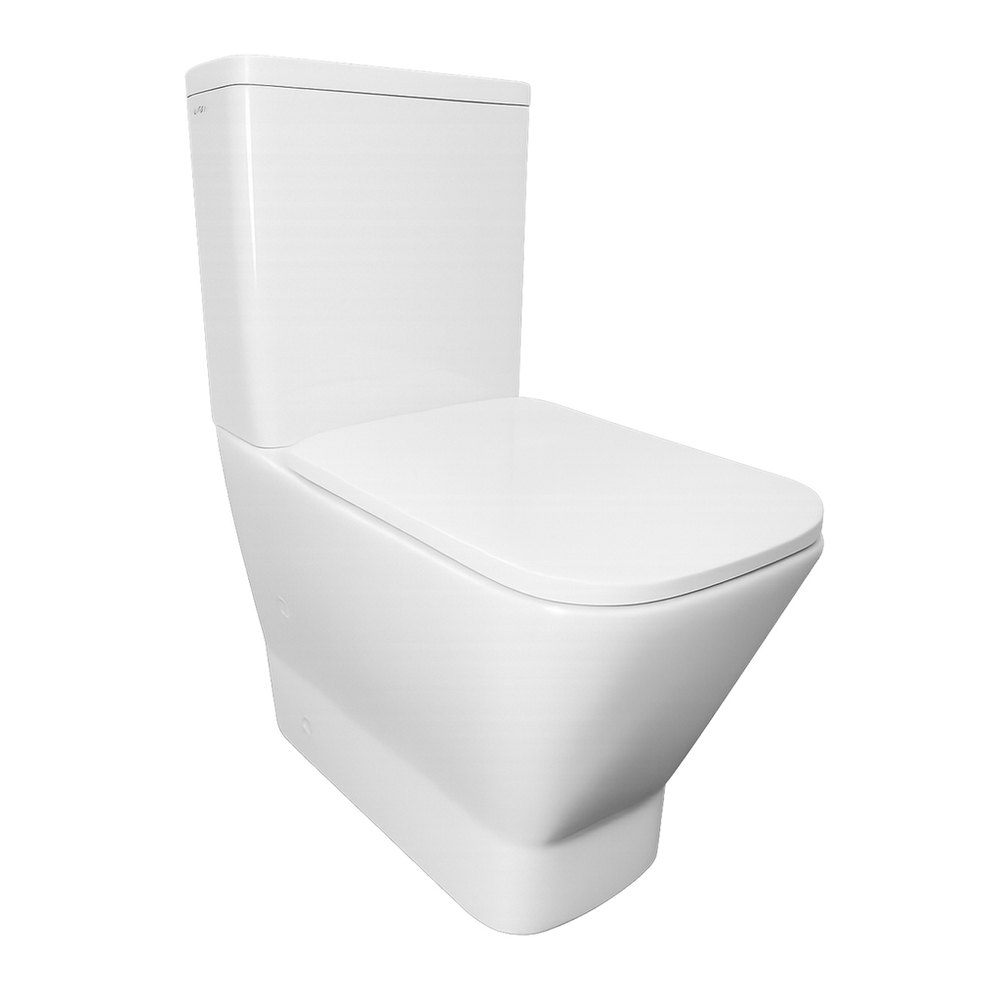 Унитаз-компакт безободковый WAVE CONTOUR Tornado3.0 гор,ниж,2-кн.арм,дюро,м/л,быстр,БЕЛЫЙ глянец