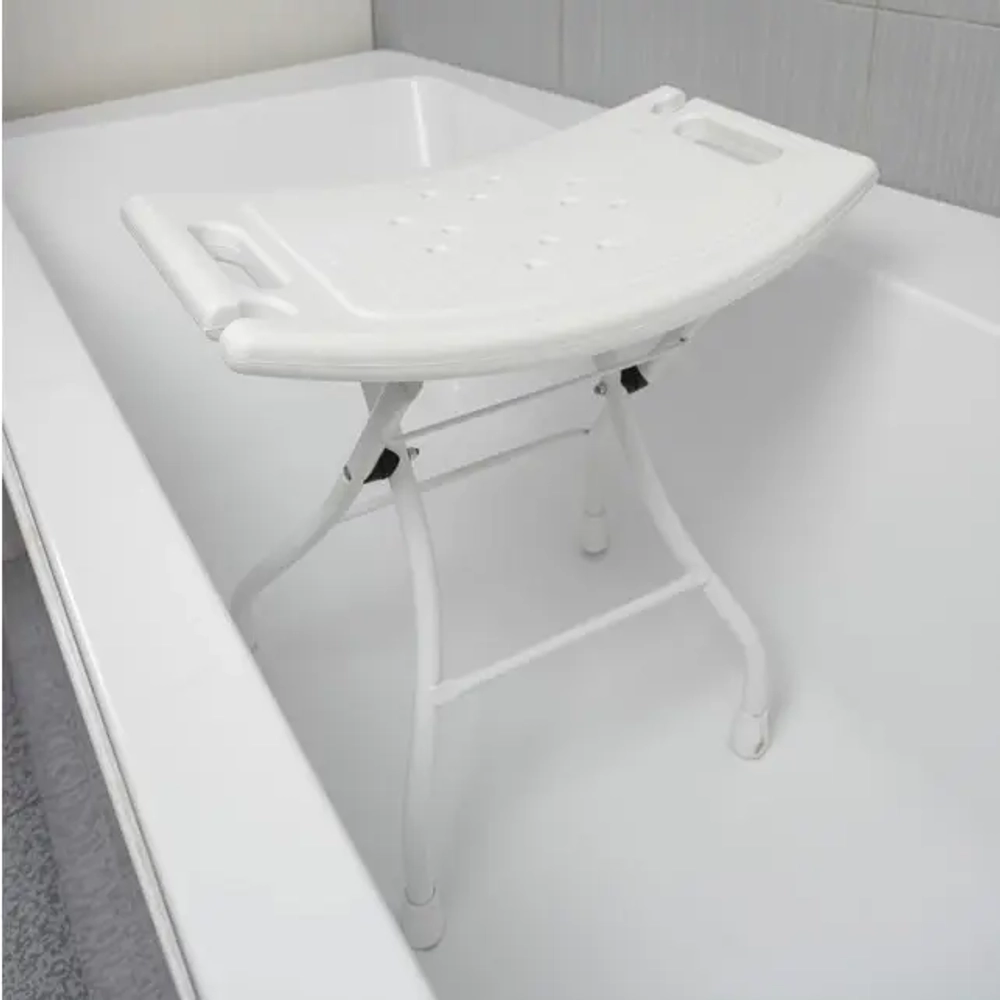 Стул складной в ванну (ССВ1/Б белый)