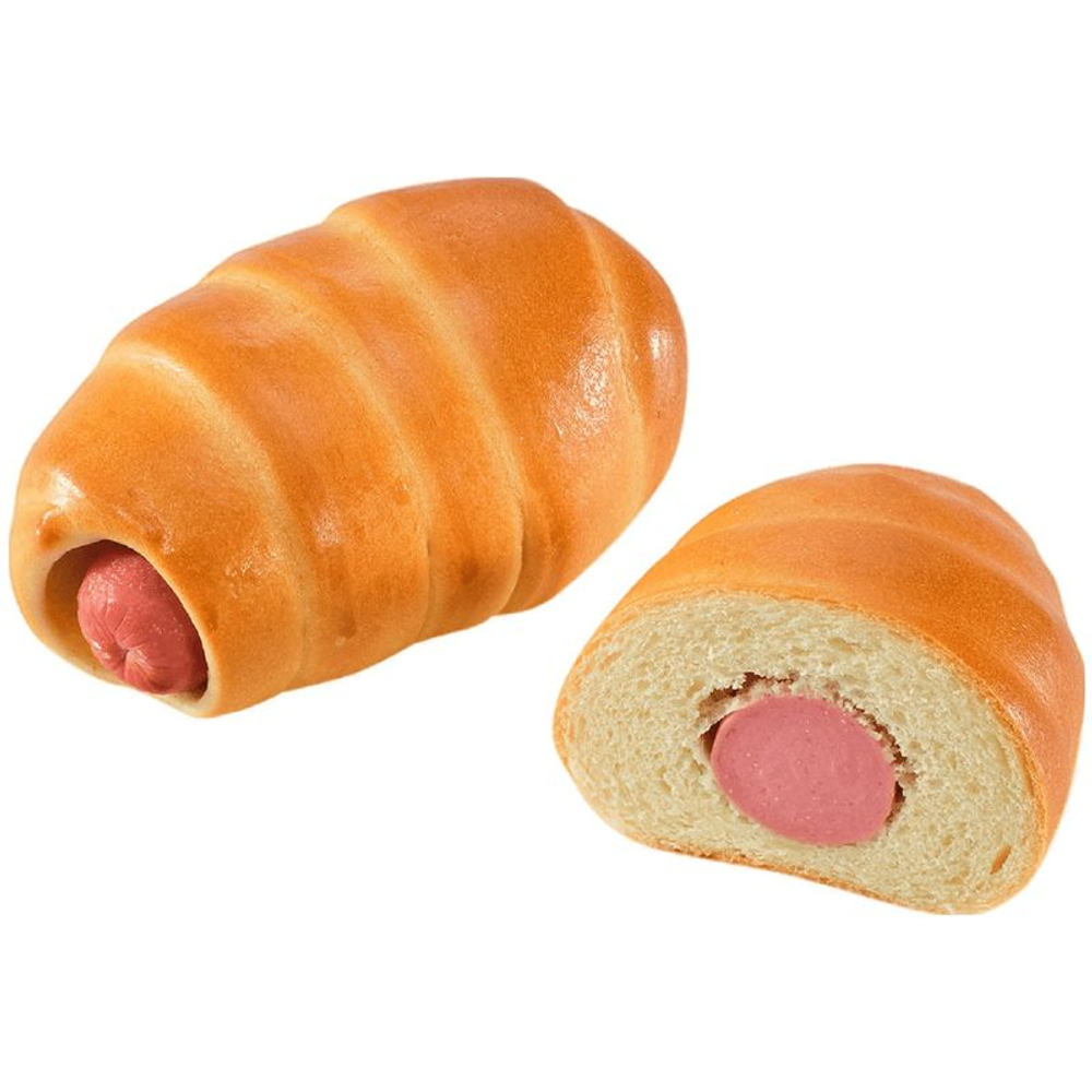 Пирожок с сосиской 100г, 50 шт/кор