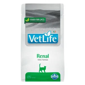 Ветеринарный сухой корм для кошек, FARMINA Vet Life RENAL, при заболеваниях почек