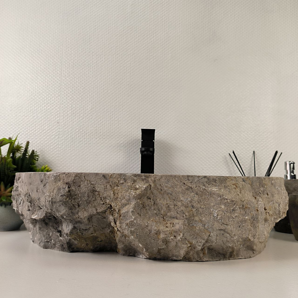 Раковина из мрамора Erozy Grey EM-65517 60*52*15 0888