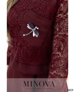 Платье 8619-бордо Minova