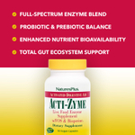 NaturesPlus, Acti-Zyme, средство для улучшения пищеварения, 90 веганских капсул