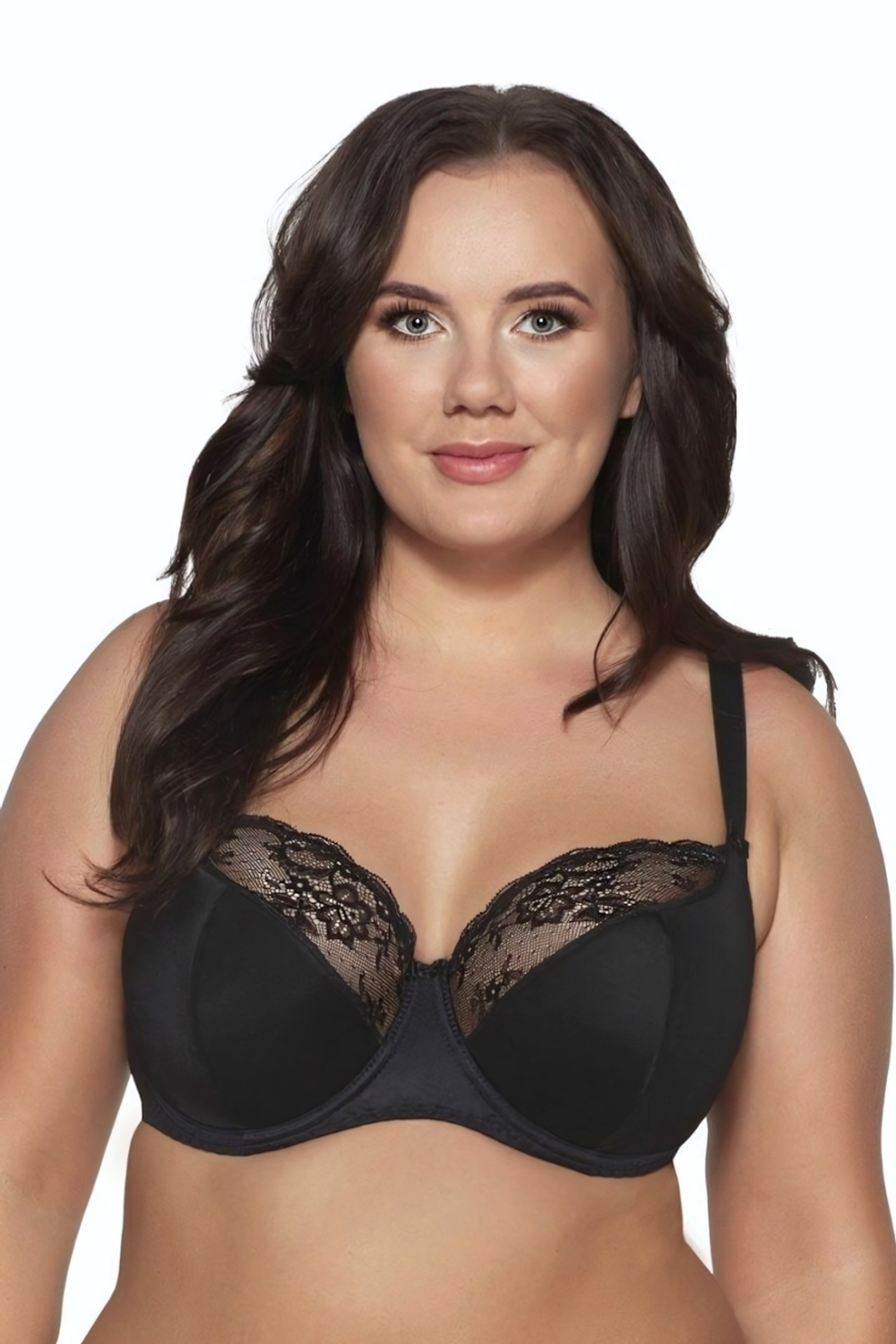 Бюстгальтер с чашкой на тонком поролоне Camellia (Размер: 90D) (Цвет: черный)