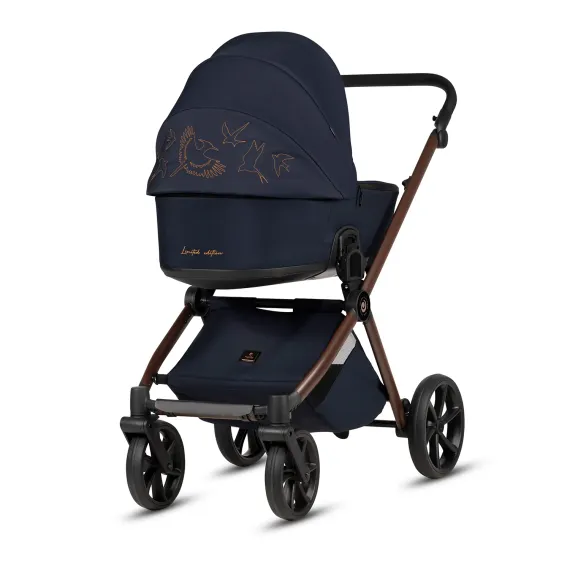 Коляска 3 в 1 Tutis Mio 3+ Limited Edition Midnight Swallow