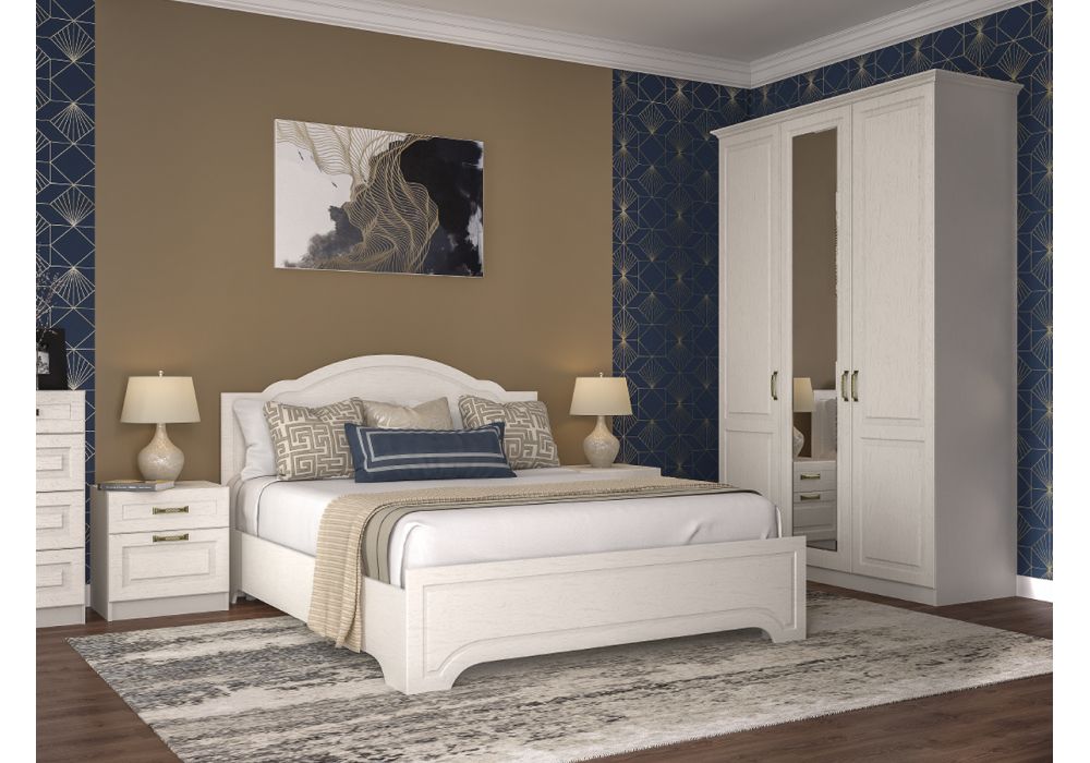 Тумба прикроватная Ливерпуль 08.146 белый / ясень ваниль НМ-1012-100 пвх