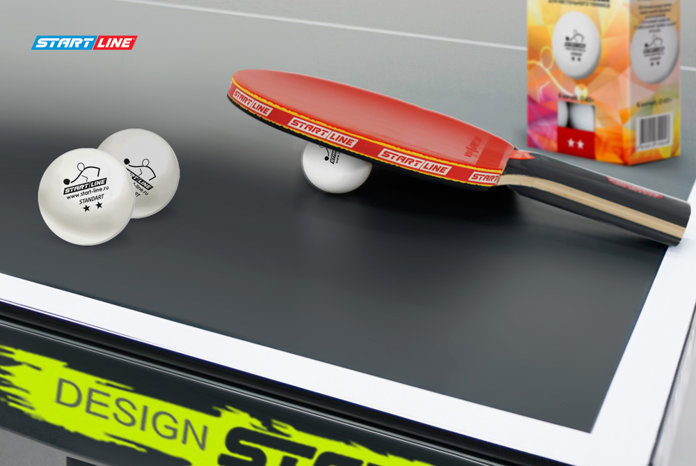 Мячи Start line Standart 2* New (6 шт, бел.)