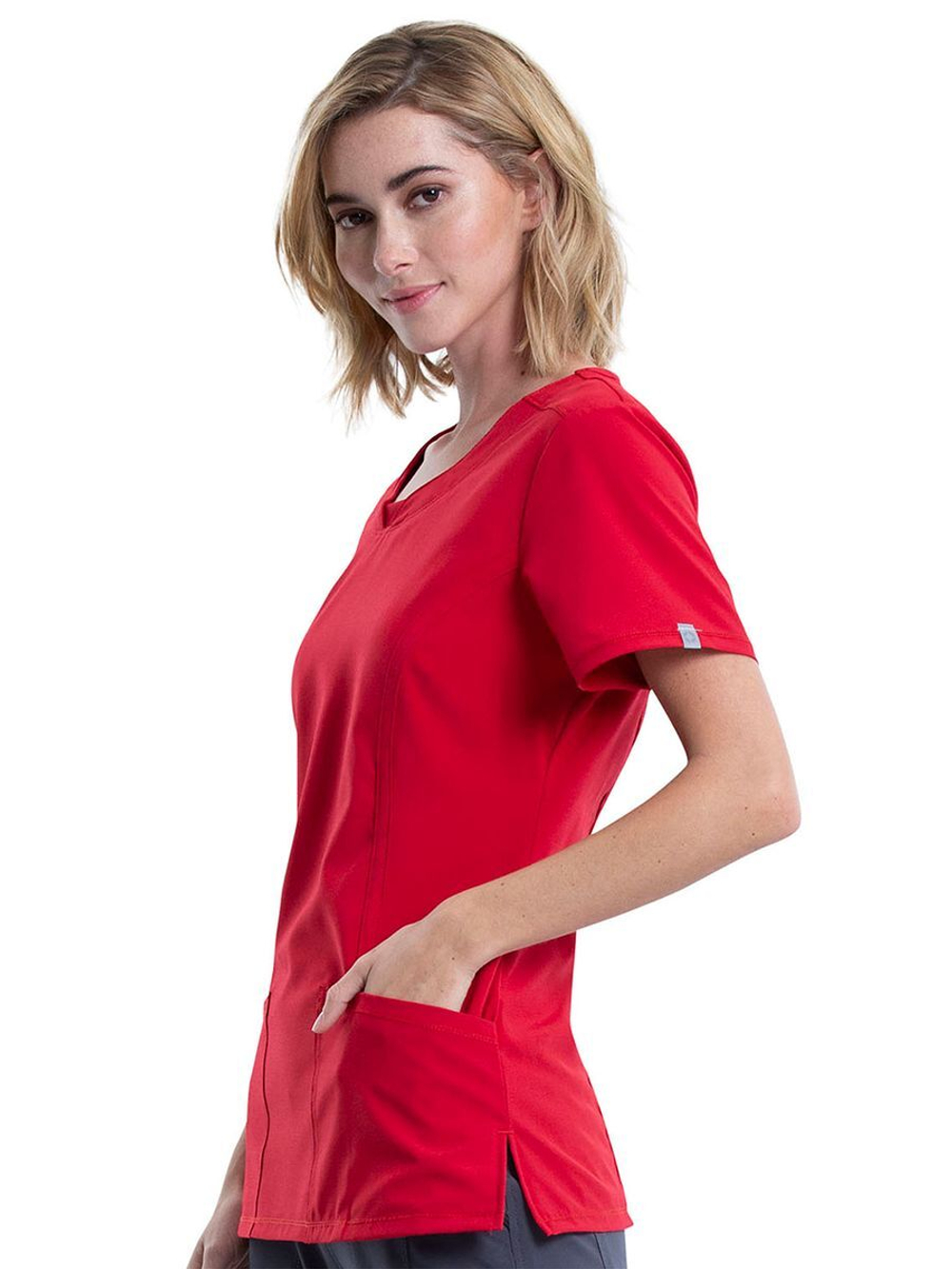 Топ медицинский женский Cherokee 2624A, красный, L