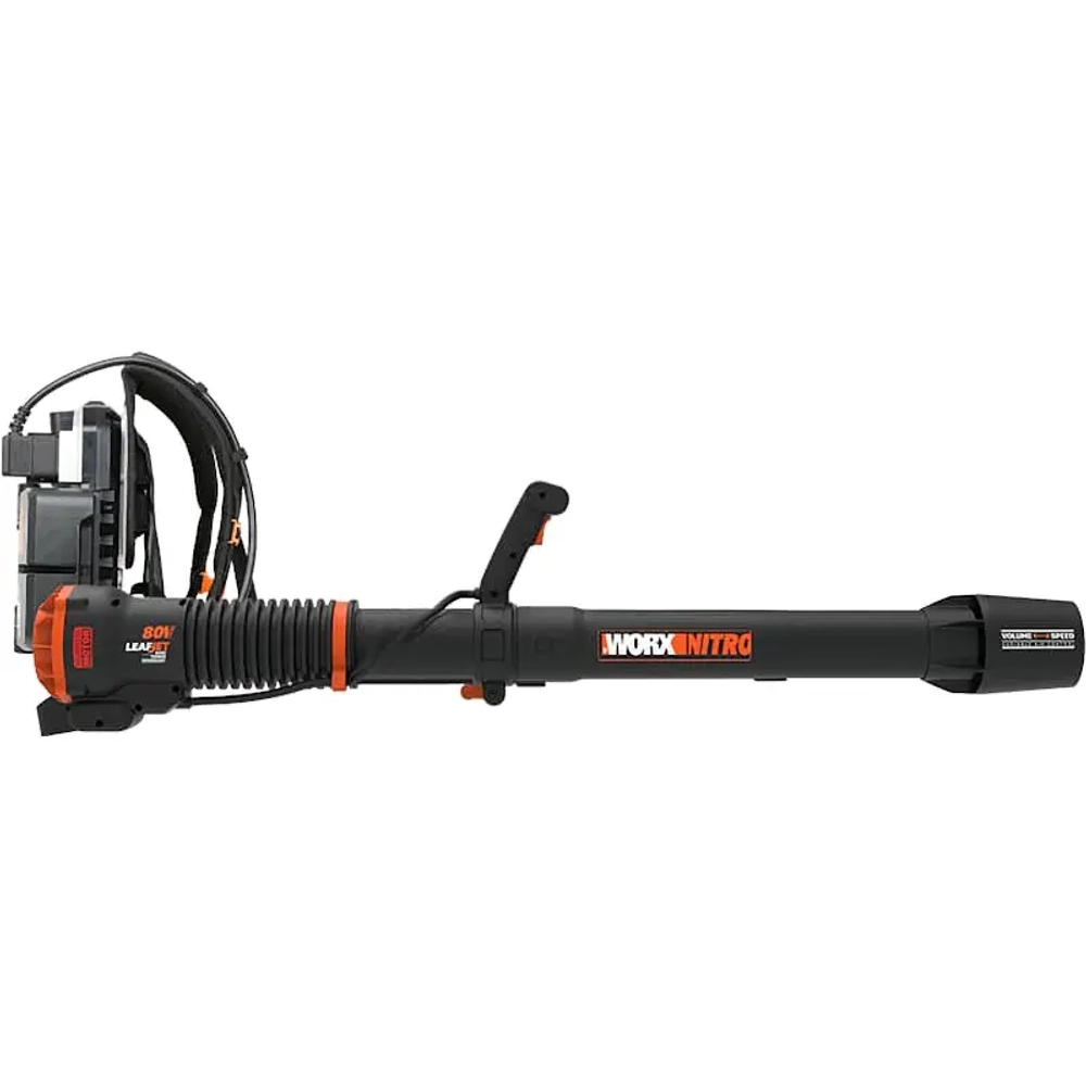 WORX WG572E 80В аккумуляторная воздуходувка (1 x 4 Ач, ЗУ) 66.5 м/с