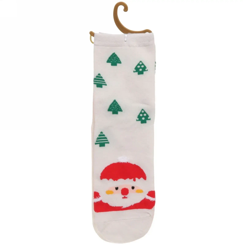 Носки женские «Новогодние зверята «, микс 5 цветов, р-р 36-39 (крючок, пакет, стикер)