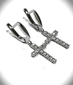 Серьги кресты Эстерелла
