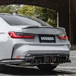 Карбоновый диффузор заднего бампера со стоп-сигналом для BMW M3 G80/G81 2020+ / M4 G82/G83 2021+ БМВ