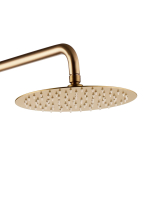 Душевая система "Grocenberg" из латуни со смесителем и верхним душем (матовое золото)