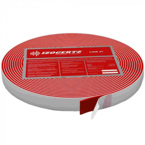 Лента вибродемпфирующая Izogertz Line 27 мм самоклеящаяся