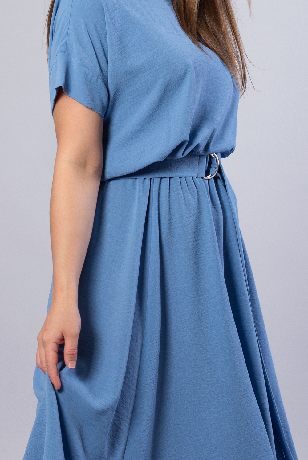 Платье женское 3989зп, Серо-голубой #30СГ053989зп