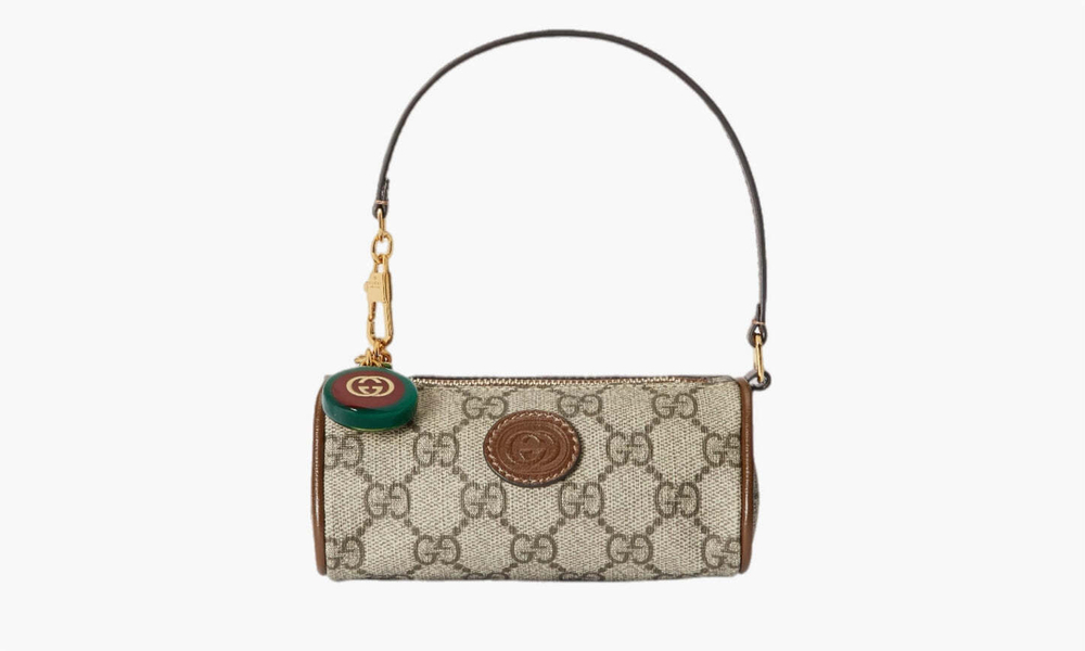 Сумка Gucci GG Mini Bag with Charm "Beige/Ebony"