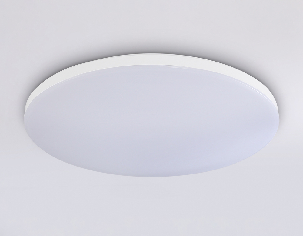 Потолочный светодиодный светильник с Wi-Fi Яндекс Алисой/Tuya/Smart Home/Alexa FZ2002 WH белый IP54 25W 3000K-6500K+RGB D370*55 (ПДУ ИК)