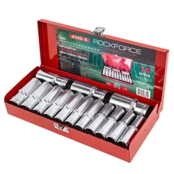 Набор головок глубоких 14пр. 1/2''в мет.кейсе RockForce