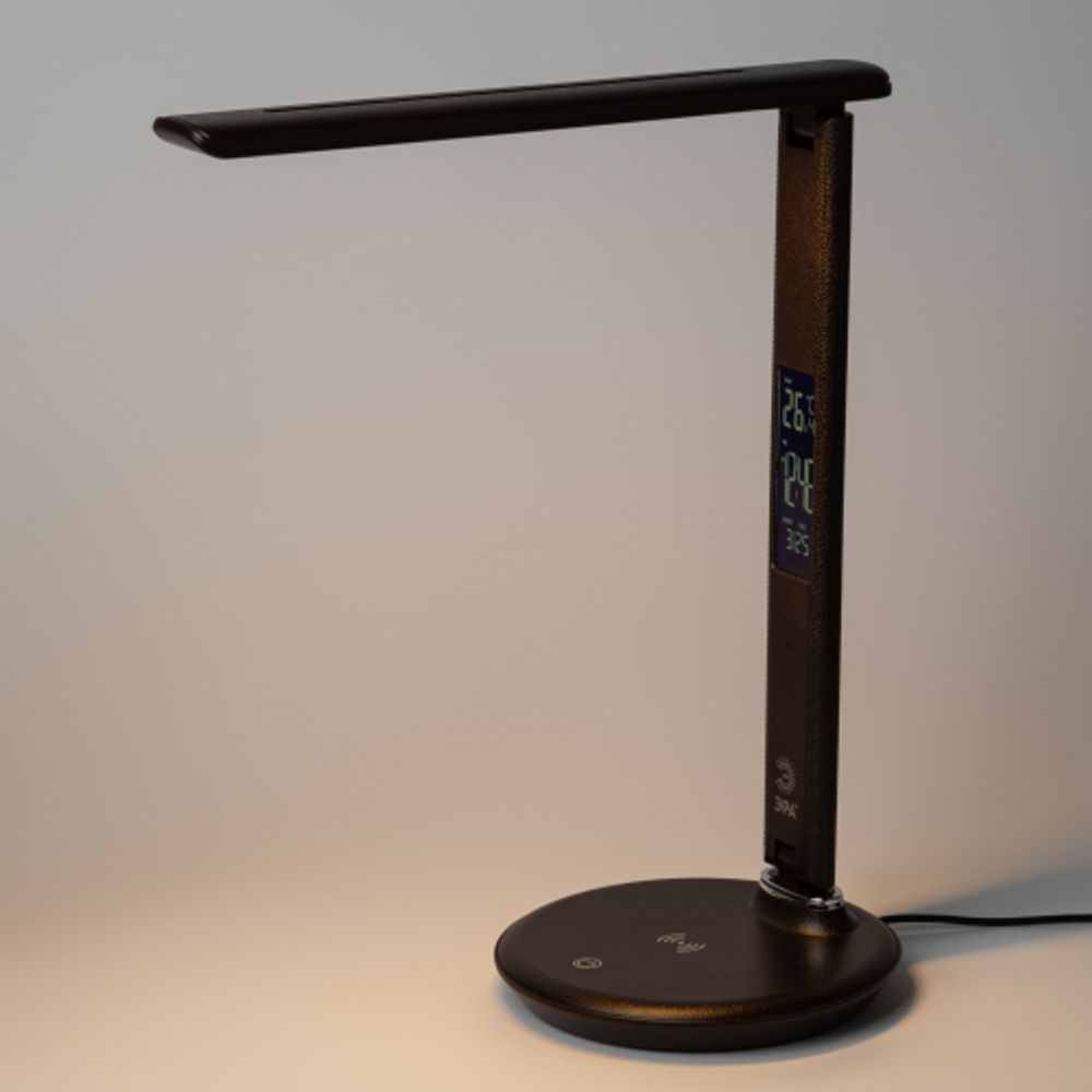 Настольный светильник ЭРА NLED-505-10W-BR светодиодный коричневый | Светодиодные настольные лампы