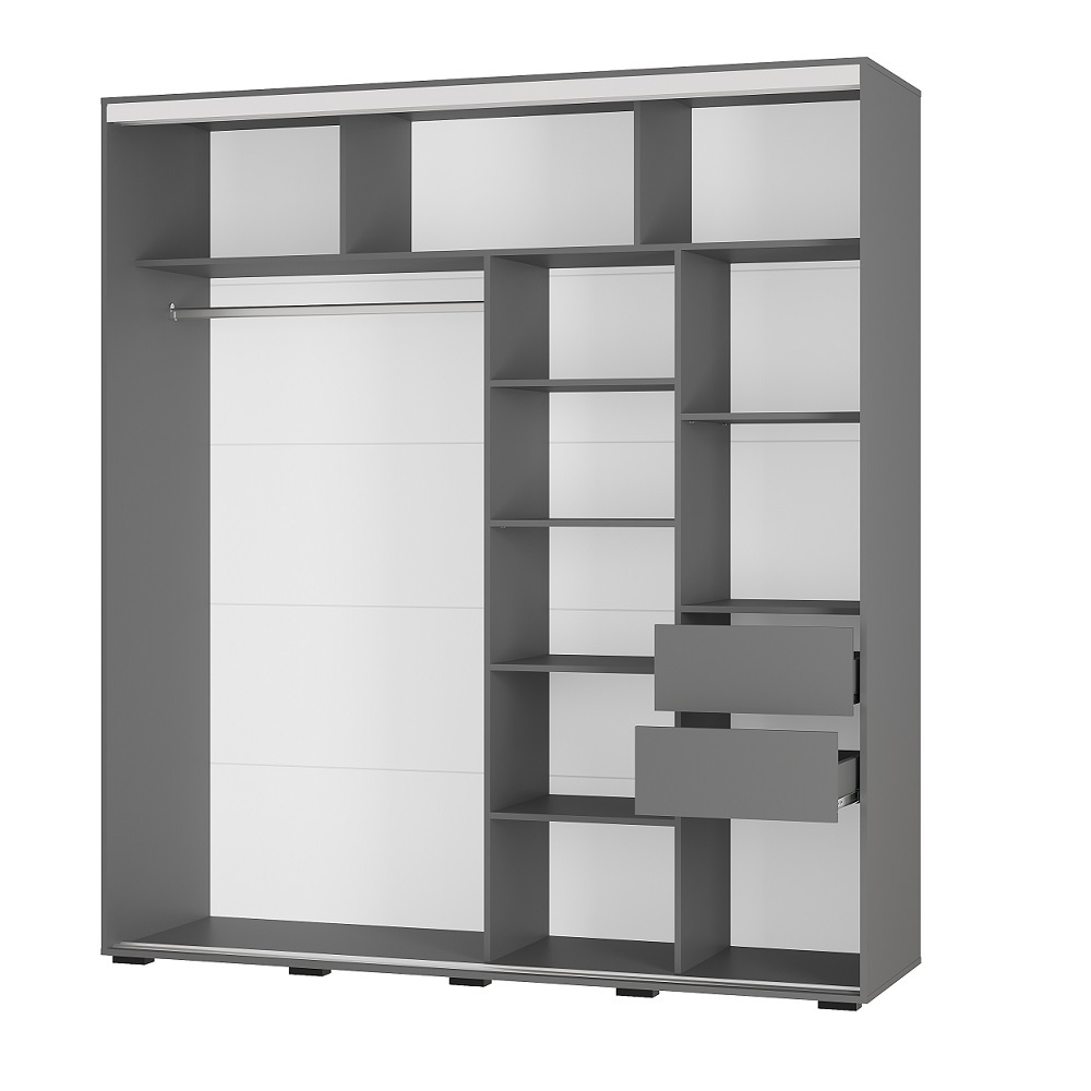 Шкаф-купе Крафт-6, Графит