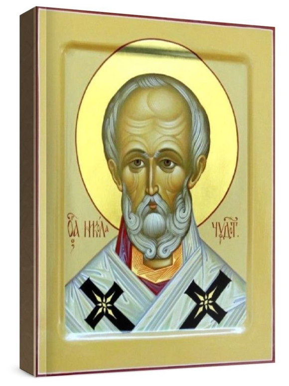 Николай Чудотворец (рукописная икона)