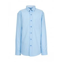 Нежно-голубая сорочка с декоративными вставками TSAREVICH