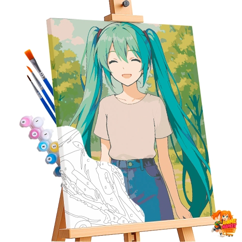 Картина по номерам Hatsune Miku Хацунэ Мику