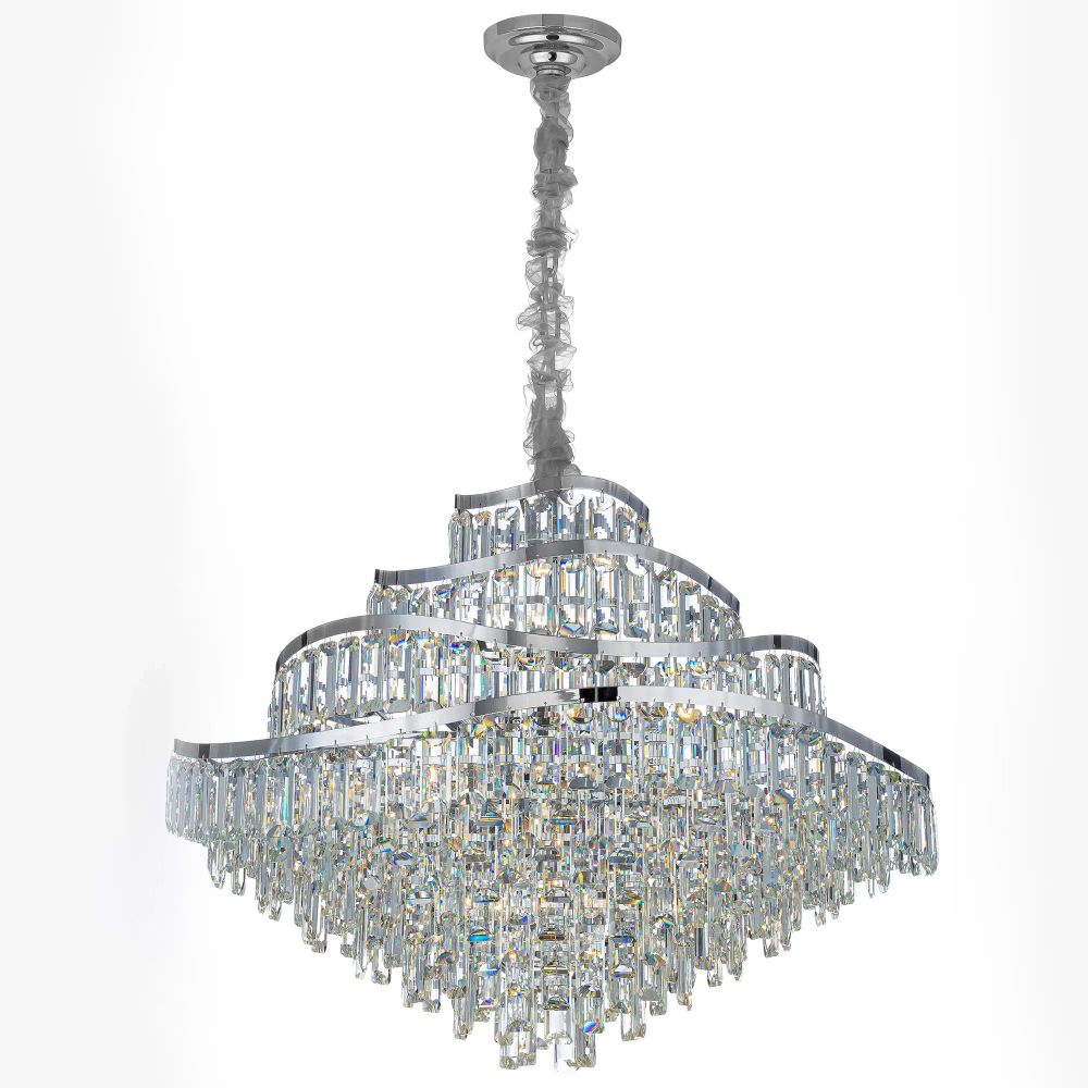 Citilux NAIAD CL315191 Люстра хрустальная подвесная Хром