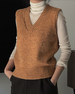 Жилет с v-образным вырезом (земляной апельсин)