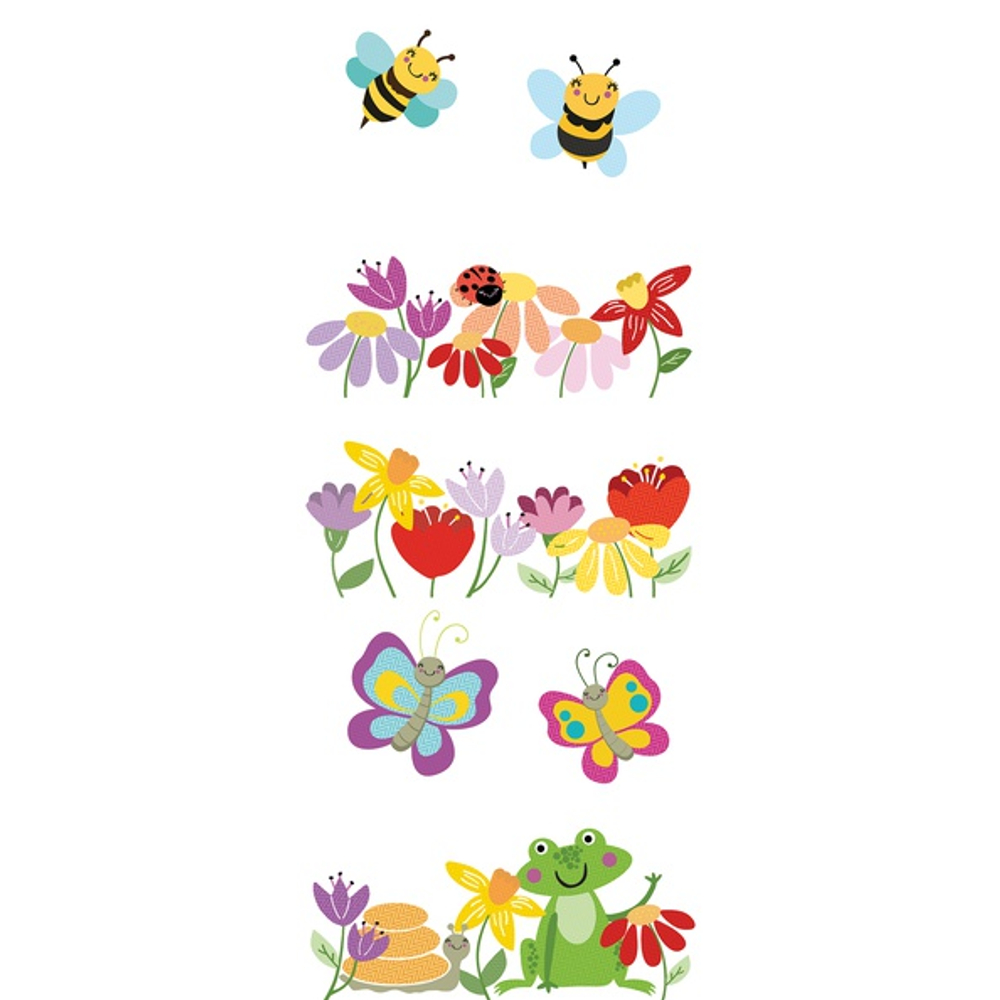Декор панно (400х1000х8) Kids Flora 1-5шт 0601-1-52-05-01-1-52-05-01-3028-0 (НЕФРИТ КЕРАМИКА) 1/уп.