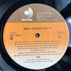 Винтажная виниловая пластинка LP ABBA АББА, ABBA's Greatest Hits 24 (Япония 1980) (Оби)
