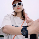 CHARLOTTE RAFFAELLI· Octagonal Collection Little Pumpkin Black Warrior Wrist Watch Quartz Movement 40MM Black Dial