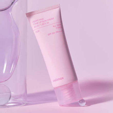 Celimax Тонирующий солнцезащитный крем Heart Pink Tone Up Sun Cream SPF50+ PA++++