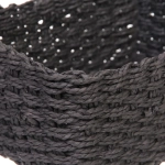 Корзинки интерьерные для хранения 3шт в наборе «ПАРНАУ», цвет черный, 16*11*10/16*11*10/25*18*11,5см (лейбл)