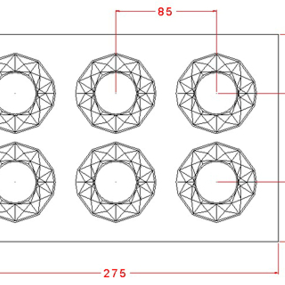 815 | Форма &quot;Портретная рамка круглая&quot; (275*175 мм)