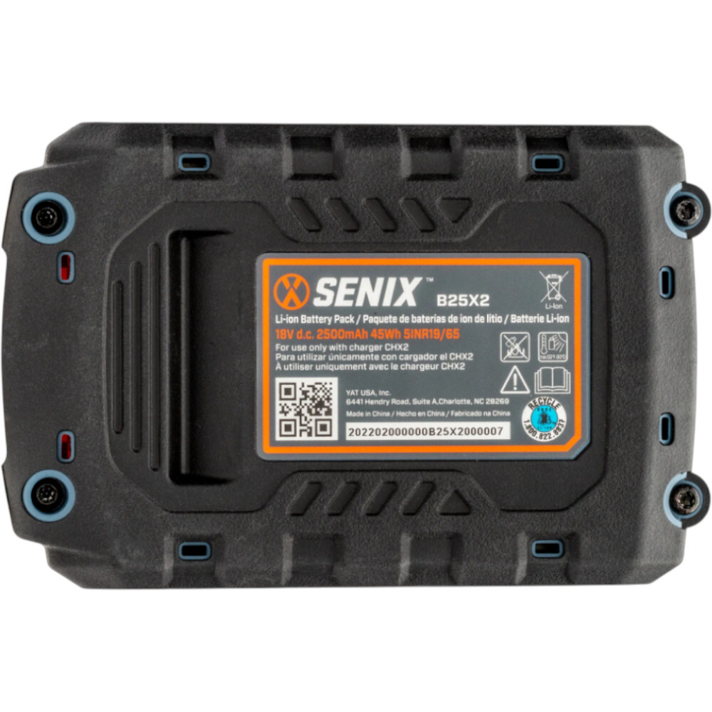 Аккумуляторная батарея SENIX B25X2, 20V, 2.5 Ач, Li-ion