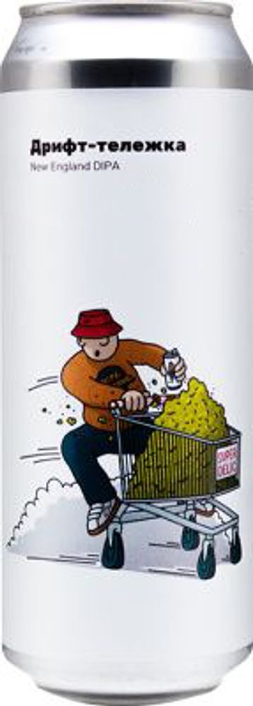 Пиво Вайт Стоун Дрифт-Тележка / White Stone Drift-Telezhka 0.45 - банка