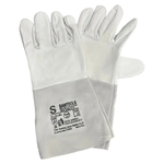 Краги для аргонодуговой сварки серые, р 14/3XL, 35 см