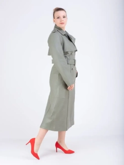 Тренчкот женский плащ женский кожаный