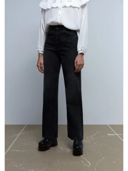 Джинсы со стразами