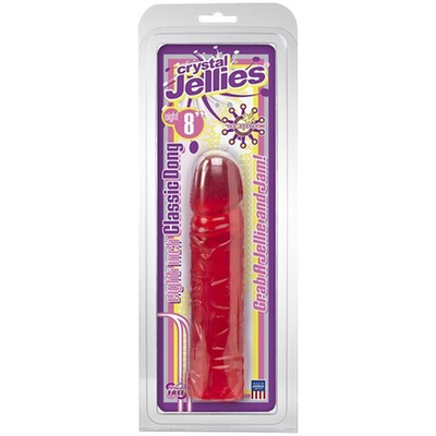 Фаллос гелевый Crystal Jellies 8'' (Цвет: розовый)