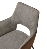 Стул DC2346R серый/ коричневый