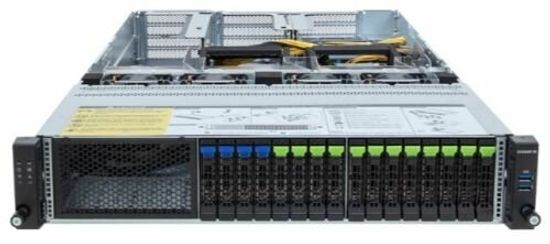 Серверная платформа 2U GIGABYTE R283-SF1-ABL (2*LGA4677, C741, 32*DDR5 (5600), 16*2,5" SATA, 6*PCIe, 2*2700W 80+ Titanium, 2*USB 3.2, Mini-DP)